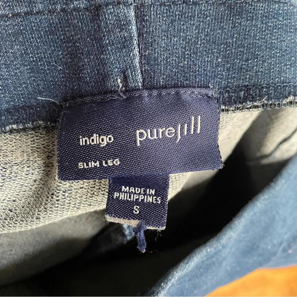 J Jill Indigo Slim Leg Pull On Stretch Jeans Jeggings Small - Picture 2 of 7